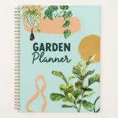 Moderner Abstrakter Wasserfarben Planer (Vorderseite)