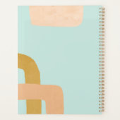 Moderner Abstrakter Wasserfarben Planer (Rückseite)