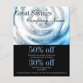 moderner abstrakter Wasserhaube Flyer (Vorne)