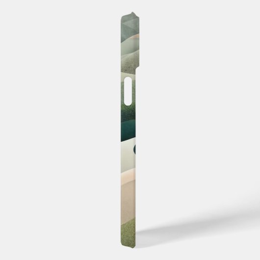 Moderner Abstrakter Wavy Muster Personalisierter N Case-Mate iPhone Hülle (Rückseite / Rechts)