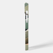 Moderner Abstrakter Wavy Muster Personalisierter N Case-Mate iPhone Hülle (Rückseite / Links)