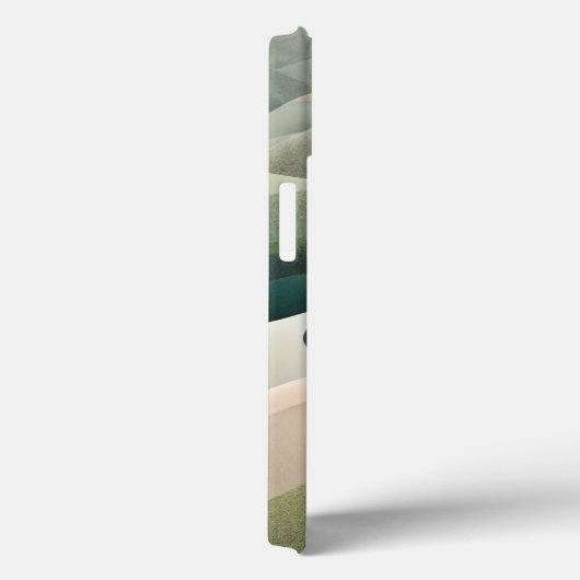 Moderner Abstrakter Wavy Muster Personalisierter N Case-Mate iPhone Hülle (Rückseite / Rechts)