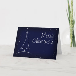 Moderner abstrakter Weihnachtsbaum Feiertagskarte