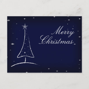 Moderner Abstrakter Weihnachtsbaum Feiertagspostkarte