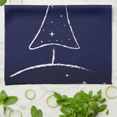 Moderner Abstrakter Weihnachtsbaum Geschirrtuch (Gefaltet)