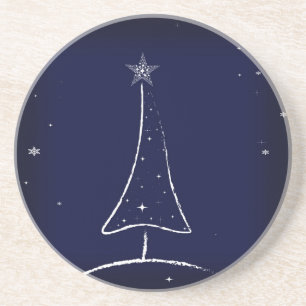 Moderner Abstrakter Weihnachtsbaum Getränkeuntersetzer