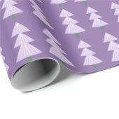 Moderner Abstrakter Weihnachtsbaum Lavender Geschenkpapier (Rolleneckpunkt)
