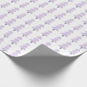 Moderner Abstrakter Weihnachtsbaum Lavender Geschenkpapier (Ecke)
