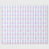 Moderner Abstrakter Weihnachtsbaum Rosa Blau Geschenkpapier (Flach)
