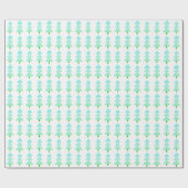 Moderner Abstrakter Weihnachtsbaum Türkis Geschenkpapier (Flach)