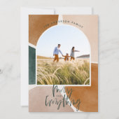 Moderner abstrakter Weihnachtsfeiertag 1 Foto Ankündigung (Vorderseite)