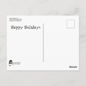 Moderner Abstrakter Weihnachtsmann aus dem Mittela Postkarte (Rückseite)