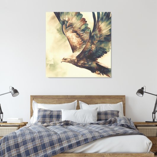 Moderner Adler Leinwanddruck (Insitu (Schlafzimmer))