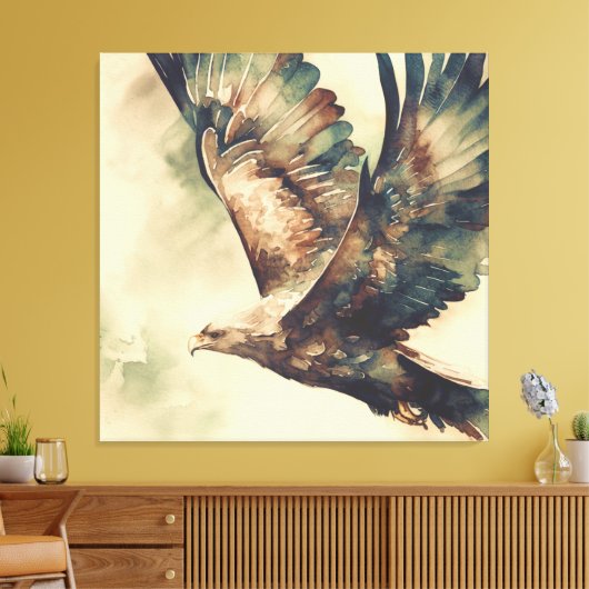 Moderner Adler Leinwanddruck (Insitu (Wohnzimmer))