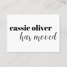 Moderner Adressenwechsel für Single