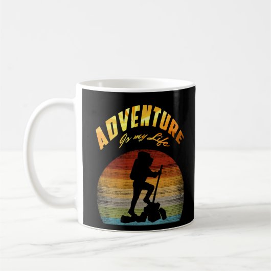Moderner Adventure Lifestyle Kaffeetasse (Links)