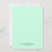 Moderner Aero Blue Poster-Stil Save the Date Einladung (Rückseite)