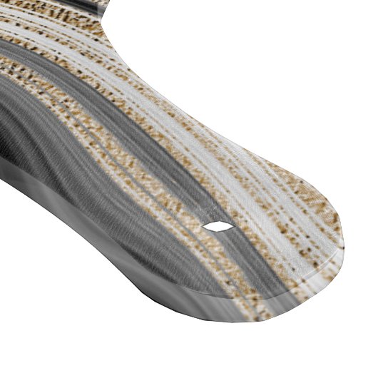 Moderner agate Schwarz-weiß- und Goldmarmor Schneidebrett (Ecke)