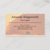 Moderner Agent beruflich Afrika Namibia Visitenkarte (Rückseite)