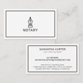 Moderner Agent für die notarielle Kreditvergabe Visitenkarte (Vorne/Hinten)