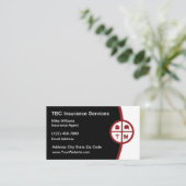 Moderner Agent für Krankenversicherung Visitenkarte (Stehend Vorderseite)