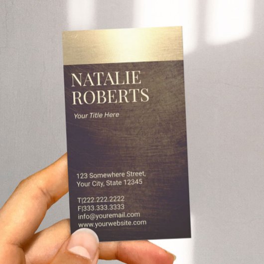 Moderner Agent für Notariatsdarlehen an der Goldgr Visitenkarte