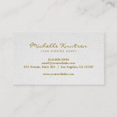 Moderner Agent für Notariatsdarlehen Visitenkarte (Rückseite)