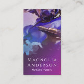 Moderner Agent Signing Pen Visitenkarte (Vorderseite)