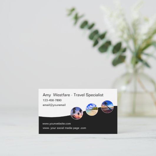 Moderner Agent-Spezialist Visitenkarte (Stehend Vorderseite)