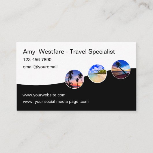 Moderner Agent-Spezialist Visitenkarte (Vorderseite)