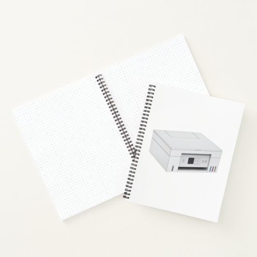 Moderner All-in-One-Tintenstrahldrucker Notizblock (Innenseite)