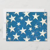 Moderner Amerikanische Unabhängigkeitstag Backyard Einladung (Rückseite)