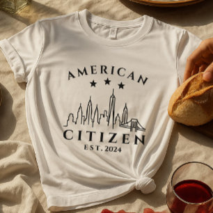 Moderner amerikanischer Bürger - T - Shirt   Jahr