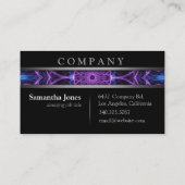 Moderner Amethyst Wunsch Visitenkarte (Rückseite)