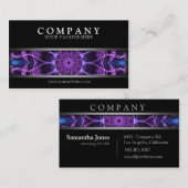 Moderner Amethyst Wunsch Visitenkarte (Vorne/Hinten)