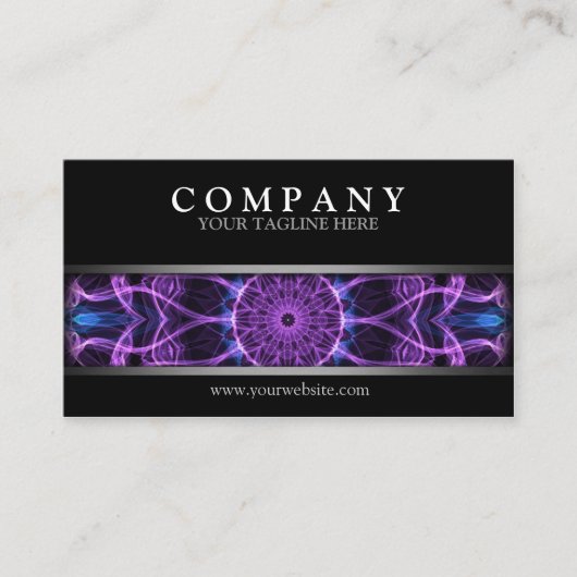 Moderner Amethyst Wunsch Visitenkarte (Vorderseite)