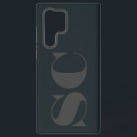 Moderner anfänglicher Minimal Samsung Galaxy Hülle<br><div class="desc">Einfache und minimalistisch anpassbare Initialen.</div>