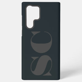 Moderner anfänglicher Minimal Samsung Galaxy Hülle