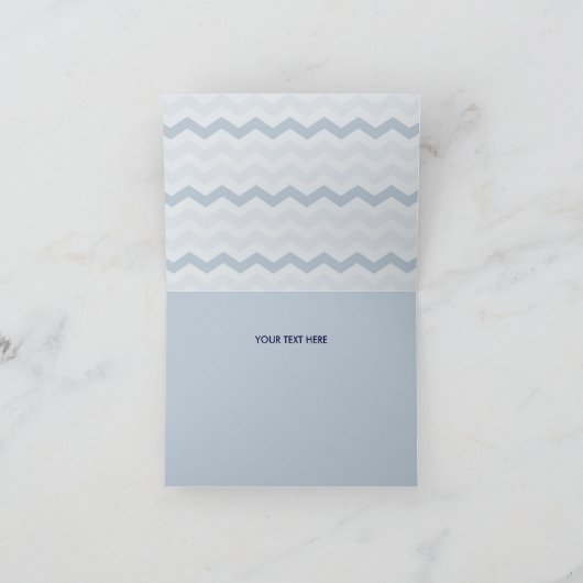 Moderner Anker Dankeschön Card Dankeskarte (Innenseite)