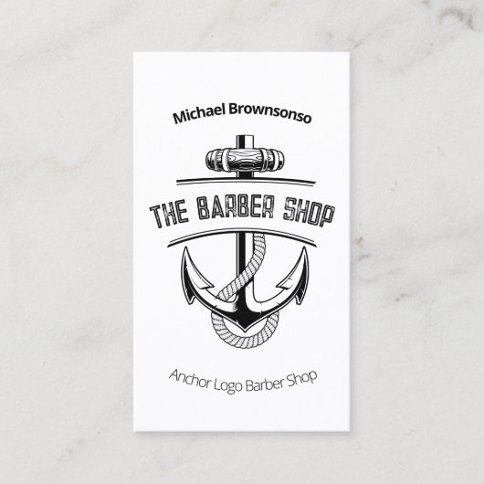 Moderner Anker Visitenkarte (Vorderseite)