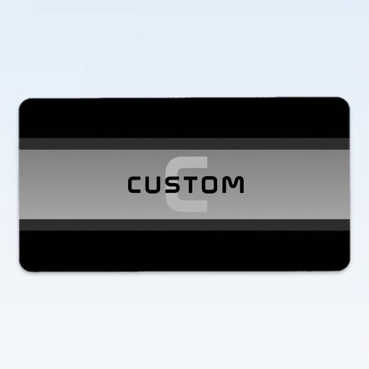 Moderner, anpassbarer Layierter Text | Schwarz & G Adressaufkleber