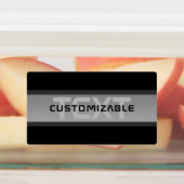 Moderner, anpassbarer Layierter Text | Schwarz & G Etiketten (Befestigt)