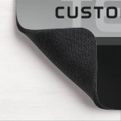 Moderner, anpassbarer Layierter Text | Schwarz & G Mousepad (Ecke)