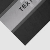 Moderner, anpassbarer Layierter Text | Schwarz & G Seidenpapier (Ausschnitt)