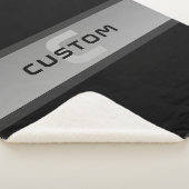 Moderner, anpassbarer Layierter Text | Schwarz & G Sherpadecke (3/4)