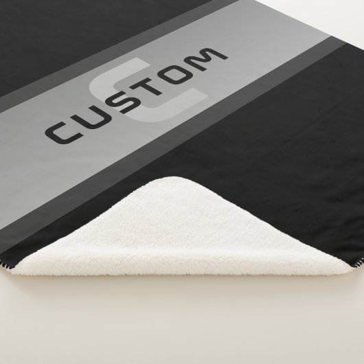 Moderner, anpassbarer Layierter Text | Schwarz & G Sherpadecke (3/4)