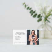 Moderner Anwalt Foto Professional Visitenkarte (Stehend Vorderseite)