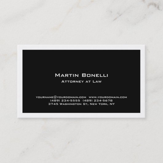 Moderner Anwalt für Rechtsangelegenheiten Visitenkarte (Vorderseite)