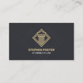 Moderner Anwalt für Schwarzes Gold, Notar, Anwalt Visitenkarte (Rückseite)