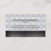 Moderner Anwalt Gold und Silberner Gerichtsgebäude Visitenkarte (Rückseite)